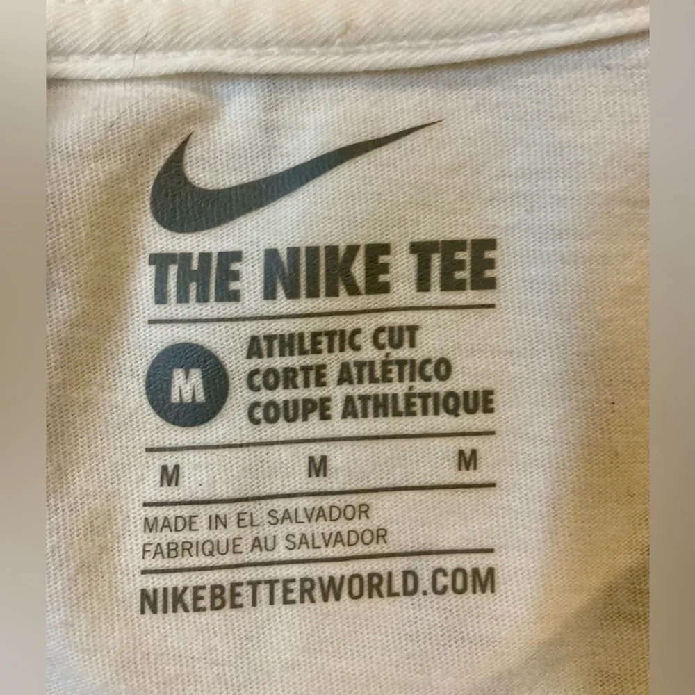 Nike Men’s Medium‎ White/Black Long Sleeve Athletic Cut Shirt